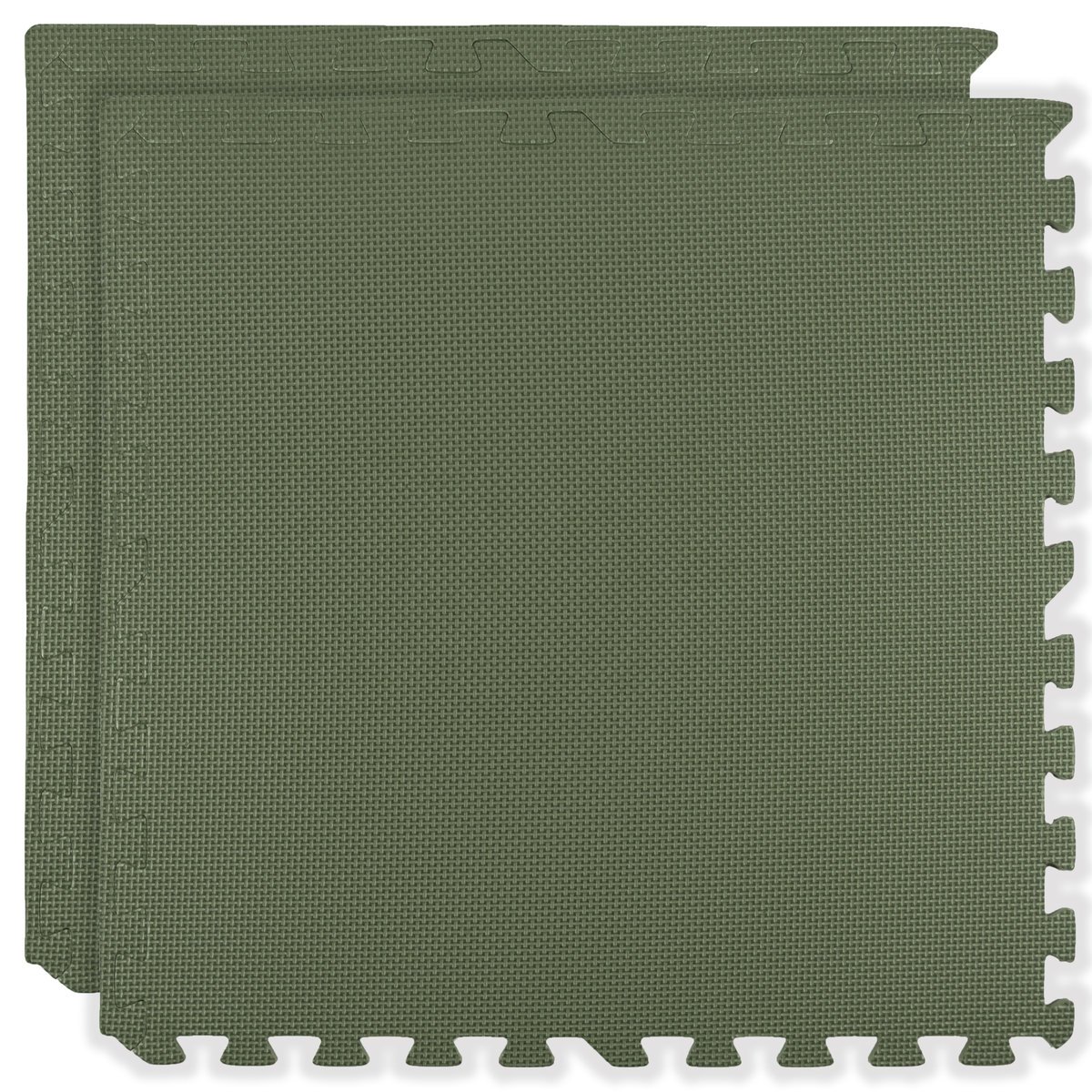 Mata piankowa podłogowa Humbi 120x60 Duże puzzle piankowe wodoodporne bezpieczne 2 szt. Khaki