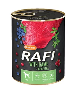 Dolina Noteci Rafi z dziczyzną 800g 41872-uniw - Mokra karma dla psów - miniaturka - grafika 1