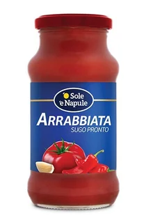 O'Sole e Napule Sos pomidorowy Arrabiata włoski pomidory z chilii i czosnkiem w butelce 350g - Pasztet i przetwory mięsne - miniaturka - grafika 1
