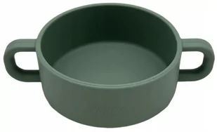 Miseczka Silikonowa Dla Dzieci Light Green Uchwyty - Miseczki i talerzyki dla dzieci - miniaturka - grafika 1