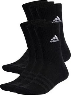 Skarpety adidas Cushioned Sportswear Crew Socks 6 Par czarne IC1316 40-42 - Skarpety termoaktywne - miniaturka - grafika 1
