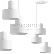 Lampy sufitowe - Sigma Lampa wisząca RIF 3 biała z deco kloszami 30906 - miniaturka - grafika 1