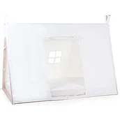 Prześcieradła dla dzieci - Childhome Poszycie do łóżka Tipi 90 x 200 cm White - miniaturka - grafika 1