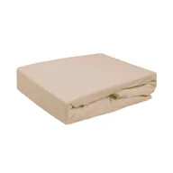 Prześcieradła - Darymex Prześcieradło z gumką Frotte beżowe 130/140x200 cm 5907761018969 - miniaturka - grafika 1