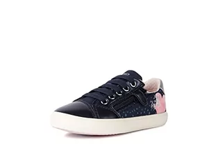 Buty dla dziewczynek - Geox Dziewczęce sneakersy J Gisli Girl, Navy Pink, 35 EU - grafika 1