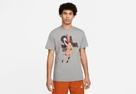 Koszulki męskie - Nike Air Jordan Game 5 Crew Tee Carbon Heather - miniaturka - grafika 1