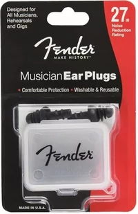 Fender 099  0542  000 Musician Series BLK Ear Plugs  ochrona słuchu 0990542000 - Akcesoria do perkusji - miniaturka - grafika 1
