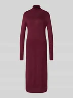 Sukienki - Sukienka z dzianiny z mieszanki wiskozy z rolowanym kołnierzem - miniaturka - grafika 1