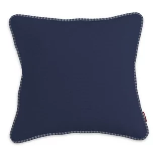 Dekoria Poszewka Gabi na poduszkę granatowy 60 × 60 cm Quadro 122-136-04 - Poszewki na poduszki - miniaturka - grafika 1