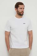 Koszulki męskie - BOSS t-shirt męski kolor biały gładki - Boss - miniaturka - grafika 1