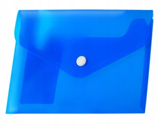 Teczka/Koperta plastikowa na zatrzask A4 plastikowa tetis niebieska - Teczki i skoroszyty - miniaturka - grafika 1