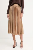 Spódnice - Joop! spódnica kolor brązowy midi rozkloszowana 30046656 - miniaturka - grafika 1