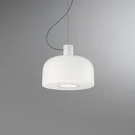 Lampy sufitowe - FLOS Lampa wisząca designerska Bellhop Glass S1, możliwość ściemniania, biały / opal, sypialnia, szkło - miniaturka - grafika 1