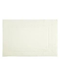 Dywanik Bawełniany Dywanik Łazienkowy Frotte Kremowy 50x70 cm - Dywaniki łazienkowe - miniaturka - grafika 1
