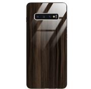 Etui i futerały do telefonów - Etui drewniane Samsung Galaxy S10 Plus Premium Wood Dark Brown Forestzone Glass - miniaturka - grafika 1