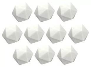 Kostki do gry bez symboli BIAŁE K20 Blank 10szt. - Gry planszowe - miniaturka - grafika 1