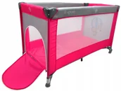 Łóżeczka i kojce - Składane Łóżeczko turystyczne K1 Różowo-szary R-SPORT Kojec - miniaturka - grafika 1