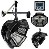 Sauny do włosów - Infrazon fryzjerski klimazon Temisto black wiszący do przyspieszania wzmacniania zabiegów pielęgnacyjnych włosów oraz do odbudowy koloryzacji ondulacji do salonu - miniaturka - grafika 1