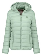 Kurtki damskie - Geographical Norway Kurtka pikowana w kolorze zielonym - miniaturka - grafika 1