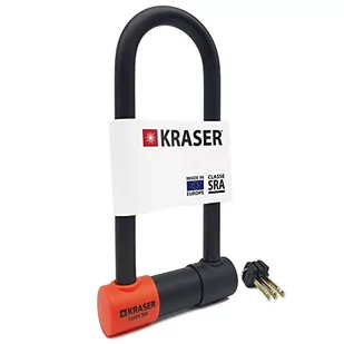 KRASER KR85M Blokada Moto Anti-Theft U Zatwierdzony Blokada Bezpieczeństwa Stały 85x250 Ø18 Motocykl Skuter Rowerowy - Akcesoria motocyklowe - miniaturka - grafika 1