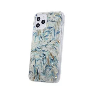 TelForceOne Nakładka Gold Glam do Samsung Galaxy A03S Boho Leaves - Etui i futerały do telefonów - miniaturka - grafika 1