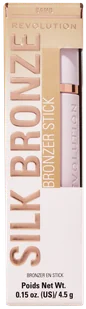 Makeup Revolution Silk Bronzer do Twarzy w Sztyfcie Fair Sand - Bronzery i konturowanie twarzy - miniaturka - grafika 1