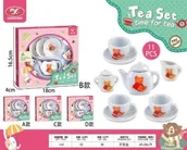 Zabawki interaktywne dla dzieci - Uroczy Zestaw Ceramiczny do Herbaty dla Miłośników Misiów - miniaturka - grafika 1