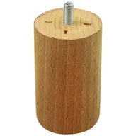 Zawiasy, okucia i inne akcesoria - Noga meblowa drewniana 100/55 mm walec buk - miniaturka - grafika 1