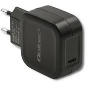 Ładowarki do telefonów - Qoltec ŁADOWARKA SIECIOWA USB TYP C, PD, 5V, 3A, 20W, CZARNA 2_361504 - miniaturka - grafika 1
