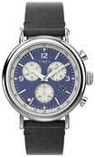Zegarki męskie - Zegarek Timex TW2V71100 Standard Chronograph 41mm Eco-Friendly Leather Strap - miniaturka - grafika 1