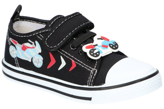 AMERICAN CLUB TEN165 TENISÓWKI TRAMPKI DZIECIĘCE RZEP WKŁADKA SKÓRZANA BLACK 26