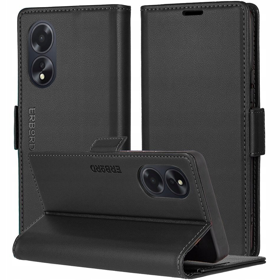 Etui z klapką do Oppo A60 Erbord magnetyczne case portfel skóra ekologiczna