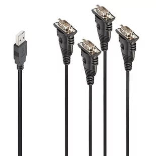 CABLE CONVERTER USB TO SERIAL/4PORT 42675 LINDY - Kable miedziane - miniaturka - grafika 1