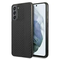 Etui i futerały do telefonów - Mercedes AMG AMHCS21FESBLSCA S21 FE G990 czarny/black hardcase Carbon Stripe&Embossed AMG00026-0 - miniaturka - grafika 1