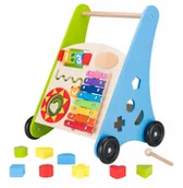 Pchacze - Drewniany Chodzik Pchacz Edukacyjny Miś od 4iQ - miniaturka - grafika 1