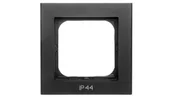 Klawisze i ramki - Ospel Sonata czarny ramka IP44 RH-1R/33 RH-1R/33 - miniaturka - grafika 1