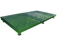 Pojemniki przemysłowe - Wanna Wychwytowa - 300 L. - Na 8 Beczek Zielony 130 Cm X 230 Cm X 20 Cm 150 L. - 450 L. 8 Beczek Stal Lakierowana Nie - miniaturka - grafika 1