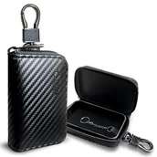 Akcesoria motoryzacyjne - Etui z ochroną RFID na kluczyki TECH-PROTECT KLR300 Keyless RFID Czarny - miniaturka - grafika 1