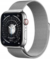 Akcesoria do smartwatchy - OPASKA PASEK BRANSOLETA SREBRNA DLA APPLE WATCH 38/40/41MM - miniaturka - grafika 1