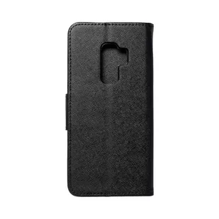 PARTNERTELEKOM Etui z klapką Fancy SAMSUNG Galaxy S9 Plus czarny 63811 - Etui i futerały do telefonów - miniaturka - grafika 1