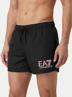 Kąpielówki męskie - EA7 Emporio Armani Szorty kąpielowe 7M001678 AF21069 UC001 Czarny Regular Fit - miniaturka - grafika 1
