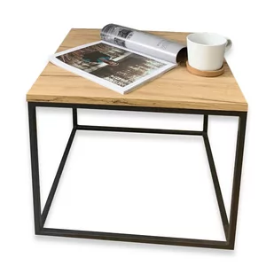 STOLIK KAWOWY STYL LOFT INDUSTRIALNY 50x50x42 - Ławy i stoliki kawowe STOLIK KAWOWY STYL LOFT INDUSTRIALNY 50x50x42 - Ławy i stoliki kawowe - miniaturka - grafika 1