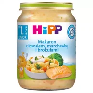 Dania dla dzieci - Hipp Makaron z łososiem marchewką i brokułami po 1. roku 250 g - miniaturka - grafika 1