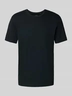 Koszulki męskie - T-shirt z prążkowanym okrągłym dekoltem - miniaturka - grafika 1