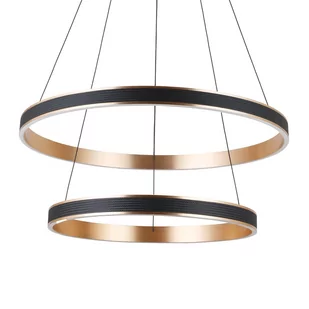 Podwójna lampa wisząca RIO AZ5779 Azzardo LED 86W 3000K okrąg czarny złoty - Lampy sufitowe - miniaturka - grafika 1