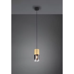 Trio Robin lampa wisząca 1-punktowa czarna/mosiądz 310600154 310600154 - Lampy sufitowe - miniaturka - grafika 1