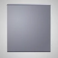 Zasłony - vidaXL Roleta okienna zaciemniajca szara 140x175 cm - miniaturka - grafika 1