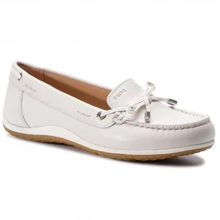 Mokasyny Geox D Vega Moc B D92DNB 043BC C1002 Biały - Mokasyny damskie - miniaturka - grafika 1