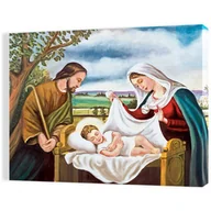 Ikony i obrazy sakralne - Obraz religijny na płótnie Święta Rodzina - miniaturka - grafika 1