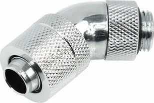 Alphacool Alphacool HF Anschluss 45 Grad G1/4 Zoll AG auf 13/10mm - drehbar, chrome silber 62411 - Chłodzenie wodne - miniaturka - grafika 1